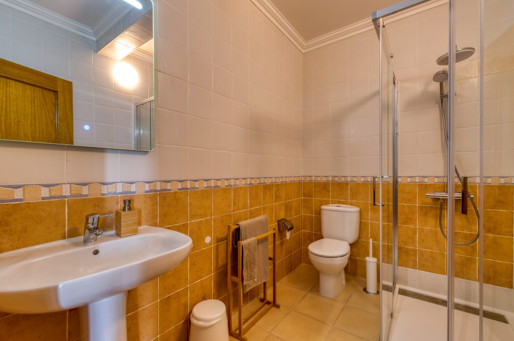 The entrance to bathroom #2 is from your own sleeping room / walk in closet!